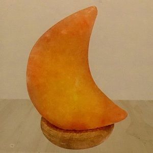 Mini Crescent Moon Himalayan LED Salt Lamp